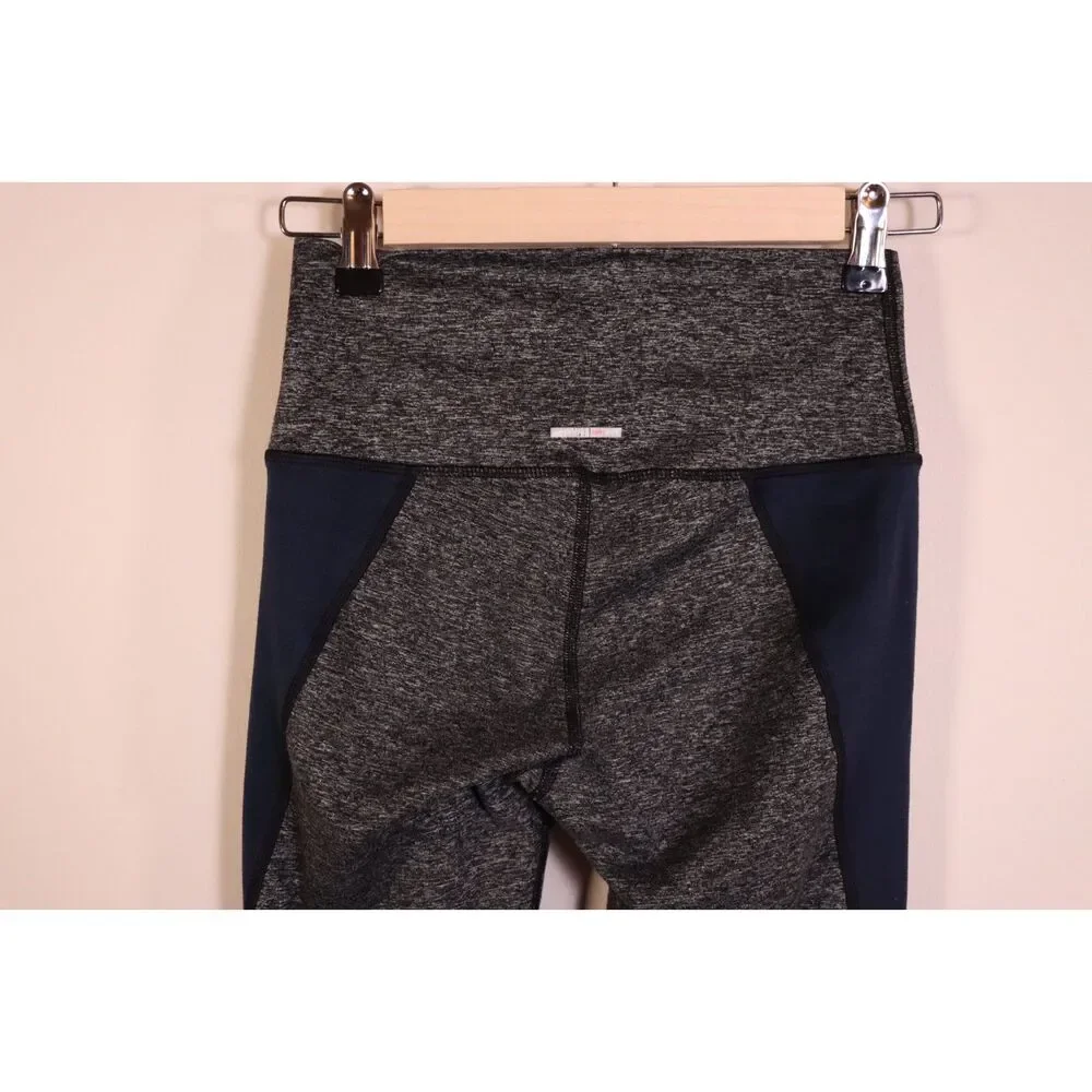 Aerie Chill Play Move Leggings – Small Petite, Gray & Navy Blue